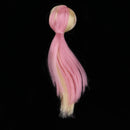 Dolls Pink Wig Wave Curly Hair with Head Scalp Kit for Petite Blythe Pullip Custom DIY Accessories