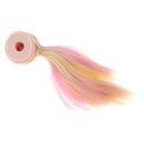Dolls Pink Wig Wave Curly Hair with Head Scalp Kit for Petite Blythe Pullip Custom DIY Accessories
