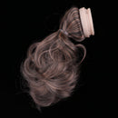 Dolls Brown Wig Wave Curly Hair with Head Scalp Kit for Petite Blythe Pullip Custom DIY Accessories