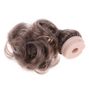 Dolls Brown Wig Wave Curly Hair with Head Scalp Kit for Petite Blythe Pullip Custom DIY Accessories