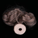 Dolls Brown Wig Wave Curly Hair with Head Scalp Kit for Petite Blythe Pullip Custom DIY Accessories
