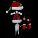 Lovely Christmas Costume Clothes for 12" Blythe Takara Azone Doll Shirt Suspender Dress Boots Hat Party Outfit