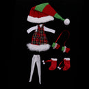 Lovely Christmas Costume Clothes for 12" Blythe Takara Azone Doll Shirt Suspender Dress Boots Hat Party Outfit