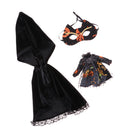 Lovely Party Dress with Mysterious Patch Black for 1/6 Blythe Doll Kids Halloween Gift