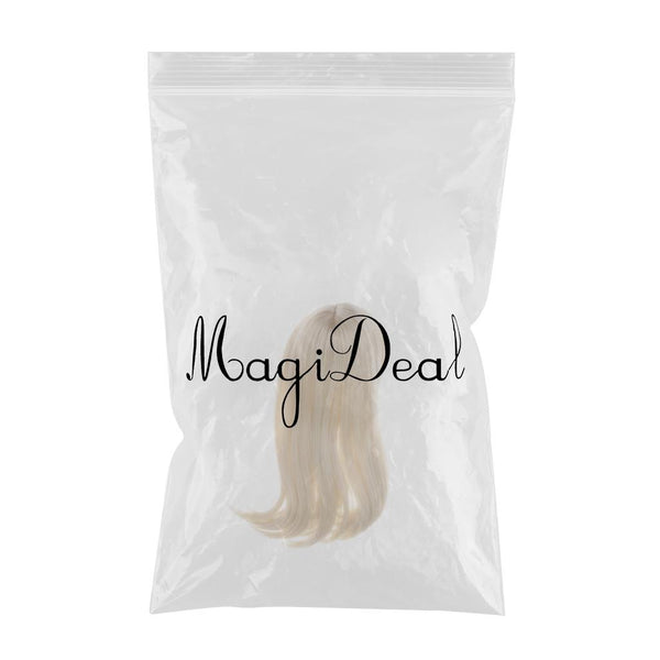 1/3 Ball Joint Doll 9-10inch BJD Full Wig Light Gold Hair for DOD LUTS DZ Volks Doll Hairpiece Supplies Accessory