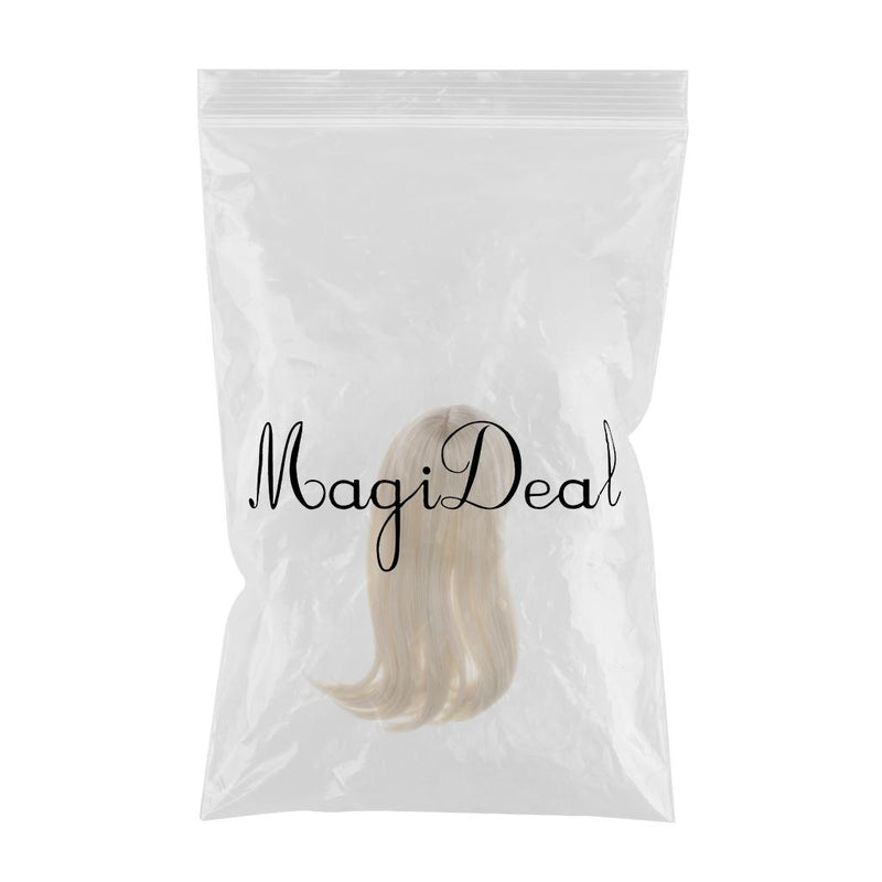1/3 Ball Joint Doll 9-10inch BJD Full Wig Light Gold Hair for DOD LUTS DZ Volks Doll Hairpiece Supplies Accessory