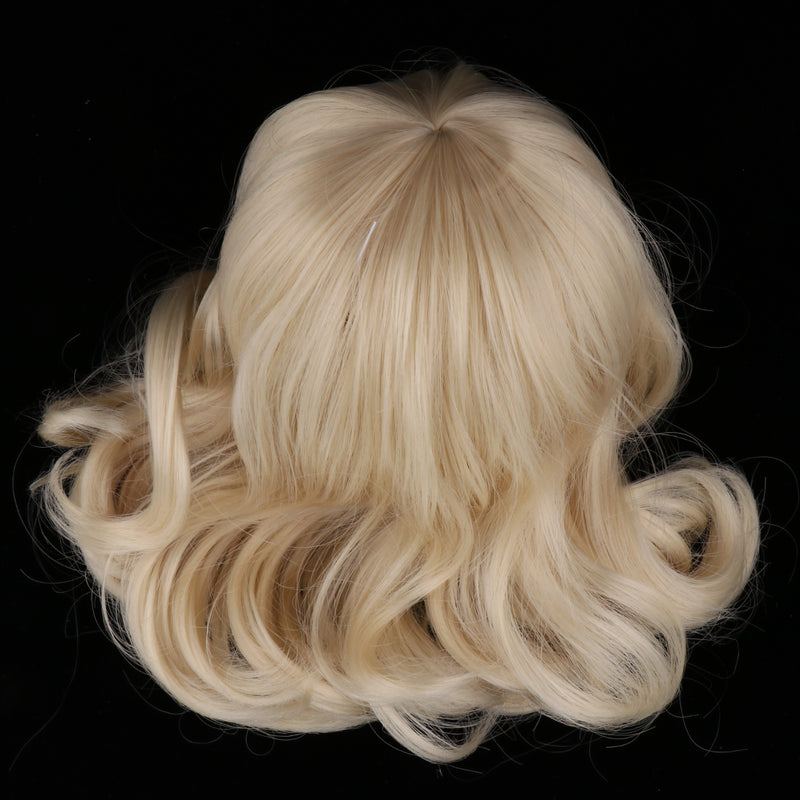 1/3 Ball Joint Doll BJD Full Wig Pear Flower Curly Hair 9-10inch for DOD LUTS DZ Volks Doll Hairpiece Supplies Accessory