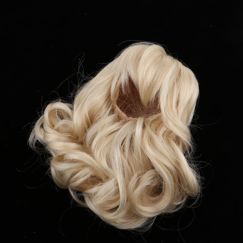 1/3 Ball Joint Doll BJD Full Wig Pear Flower Curly Hair 9-10inch for DOD LUTS DZ Volks Doll Hairpiece Supplies Accessory
