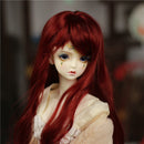 BJD Doll Wave Curly Wig 9-10 inch 22-24cm for 1/3 DOD SD DZ Dollfie Long Gold Hair with Bangs DIY Accessories