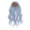 1/3 BJD Dolls Full Wig Hair Bang for Dollfie DOD LUTS DZ SD Volks DIY Making Accessory Sky Blue