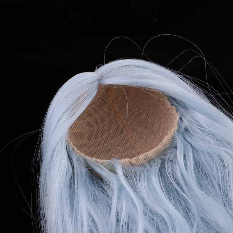 1/3 BJD Dolls Full Wig Hair Bang for Dollfie DOD LUTS DZ SD Volks DIY Making Accessory Sky Blue