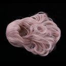 BJD Doll Wave Curly Wig 9-10 inch 22-24cm for 1/3 DOD SD DZ Dollfie Long Pink-Gray Hair with Bangs DIY Accessories