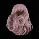 BJD Doll Wave Curly Wig 9-10 inch 22-24cm for 1/3 DOD SD DZ Dollfie Long Pink-Gray Hair with Bangs DIY Accessories