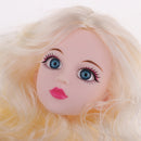 Golden Curly Hair Head Sculpts Carving DIY Body Parts Custom for 1/4 LUTS KID DOC OB Doll DIY Making