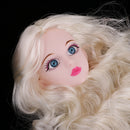 Golden Curly Hair Head Sculpts Carving DIY Body Parts Custom for 1/4 LUTS KID DOC OB Doll DIY Making