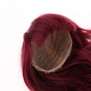 Doll Wig Hairpiece Curly Hair for 1/4 Xinyan Dolls DIY Costume Making Supplies Wine Red