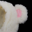 Comfortable White Plush Clothes for Mellchan Baby Doll 9-11inch Girl Doll Cartoon Animal Ears Hat Jacket Coat