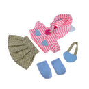 Cute Hooded Jacket Skirt Socks Bag Outfit For Mellchan Baby 9-11inch Reborn Girl Dolls Clothes Accessories
