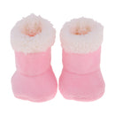 Lovely Pink Plush Boots Shoes for Mellchan Baby Doll 9-11 inch Reborn Girl Doll Clothing Accessories