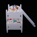 1/12 Scale Dollhouse Miniature Kids Bedroom Furniture Bunk Bed Cartoon Bear