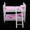 1/12 Scale Dollhouse Miniature Kids Bedroom Furniture Bunk Bed Pink Bunny