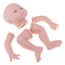 Lifelike Soft Silicone 22inch Reborn Kits Baby Doll Blank Head Limb Mold DIY Accessories