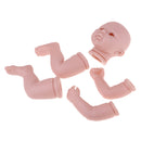 Lifelike Soft Silicone 20inch Reborn Kits Baby Doll Blank Head Limb Mold DIY Accessories