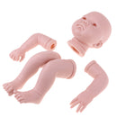 Lifelike Soft Silicone 22inch Reborn Kits Baby Doll Blank Head Limb Mold DIY Accessories