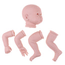 Lifelike Soft Silicone 22inch Reborn Kits Baby Doll Blank Head Limb Mold DIY Accessories