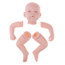 Lifelike Soft Silicone 20inch Reborn Kits Baby Doll Blank Head Limb Mold DIY Accessories
