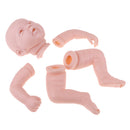 Lifelike Soft Silicone 20inch Reborn Kits Baby Doll Blank Head Limb Mold DIY Accessories