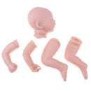Lifelike Soft Silicone 20inch Reborn Kits Baby Doll Blank Head Limb Mold DIY Accessories