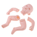 Lifelike Soft Silicone 20inch Reborn Kits Baby Doll Blank Head Limb Mold DIY Accessories