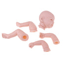 Lifelike Soft Silicone 20inch Reborn Kits Baby Doll Blank Head Limb Mold DIY Accessories