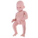 Unpainted 20inch Reborn Kits Full Body Vinyl Blank Mold Newborn Sleep Baby Girl Doll Kids Hands-on Toy
