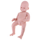 Unpainted 20inch Reborn Kits Full Body Vinyl Blank Mold Newborn Sleep Baby Girl Doll Kids Hands-on Toy