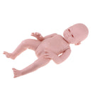 Unpainted 20inch Reborn Kits Full Body Vinyl Blank Mold Newborn Sleep Baby Girl Doll Kids Hands-on Toy