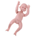 Unpainted 20inch Reborn Kits Full Body Vinyl Blank Mold Newborn Sleep Baby Girl Doll Kids Hands-on Toy