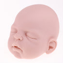 Real Touch Silicone 22inch Reborn Sleep Baby Girl Doll Kits Head Full Limb Body Mold Adult Collections