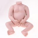 Real Touch Silicone 22inch Reborn Sleep Baby Girl Doll Kits Head Full Limb Body Mold Adult Collections