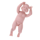 Real Touch Silicone 22inch Reborn Sleep Baby Girl Doll Kits Head Full Limb Body Mold Adult Collections