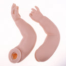 Simulation 28inch Unpainted Reborn Kits Baby Doll Vinyl Mold Head 3/4 Arms Full Legs, Open Eyes and Mouth, Children Birthday Gift