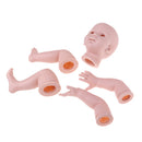 Real Touch Soft Silicone 28inch Reborn Kits Lifelike Newborn Baby Doll Blank Head Limb Mold DIY Making Accessories