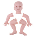 Real Touch Soft Silicone 28inch Reborn Kits Lifelike Newborn Baby Doll Blank Head Limb Mold DIY Making Accessories