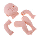 18inch Unpainted Reborn Kits Awake Baby Doll with Soft Silicone Head 3/4 Arms Full Legs Kids Gift Adult Collections