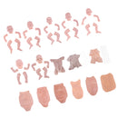 Handmade DIY 22inch Reborn Kits Silicone Head Full Limb Mold Awake Baby Doll Unpainted Mold Making Different Appearance