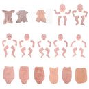 Handmade DIY 22inch Reborn Kits Silicone Head Full Limb Mold Awake Baby Doll Unpainted Mold Making Different Appearance
