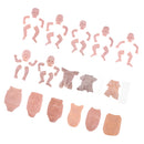 Handmade DIY 22inch Reborn Kits Silicone Head Full Limb Mold Awake Baby Doll Unpainted Mold Making Different Appearance