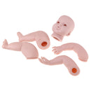 28inch Unpainted Reborn Awake Doll Kits Soft Vinyl Newborn Baby Model DIY Making Accessories