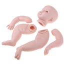 28inch Unpainted Reborn Awake Doll Kits Soft Vinyl Newborn Baby Model DIY Making Accessories